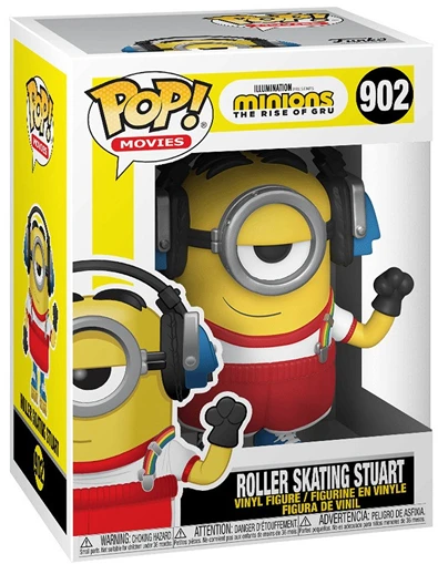 FUNKO POP! Vinilinė figūrėlė: Minions 2 - Roller Skating Stuart, 9 cm