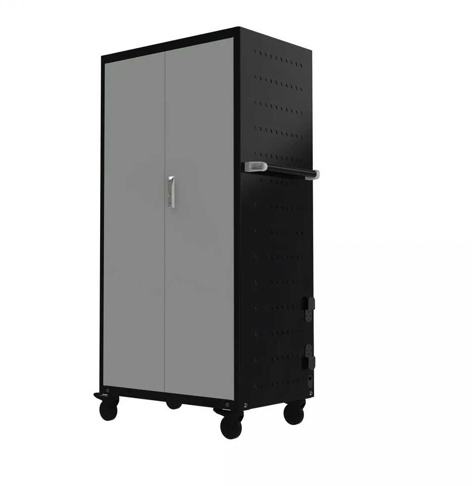 Furniture Trade Kompiuterių vežimėlis su 2x14 skyriais, įskaitant elektrinį įkrovimą