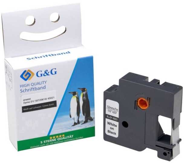G&G Taśma kompatybilna su DYMO D1 S0720610/ 45021