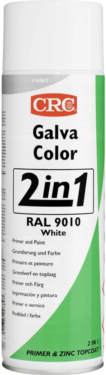 GALVACOLOR koroziją slopinantys dažai su dvigubu efektu, grynai balti RAL 9010 CRC GALVACOLOR (20587-AA) Skaidriai balti (RAL 9010) 500 ml