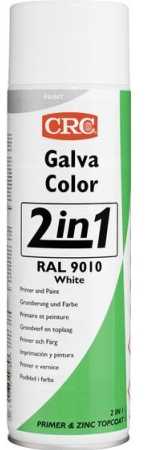 GALVACOLOR koroziją slopinantys dažai su dvigubu efektu, grynai balti RAL 9010 CRC GALVACOLOR (20587-AA) Skaidriai balti (RAL 9010) 500 ml