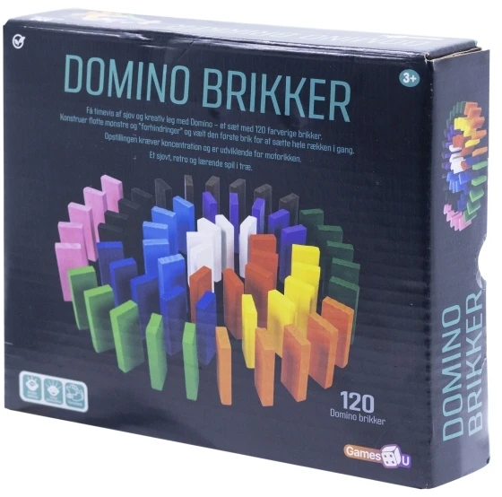 Games4U Domino 120 dalių rinkinys su lipdukais