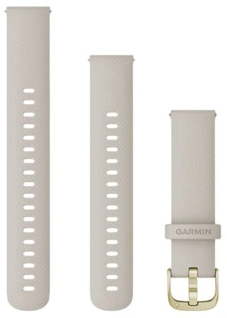 Išmaniojo laikrodžio Garmin Quick Release greitai atsegamas silikoninis dirželis, 18 mm, Smėlinės spalvos
