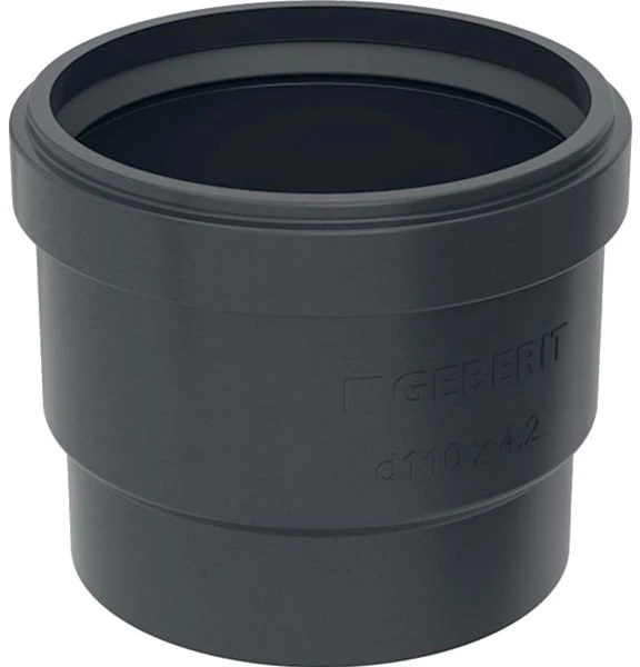 Geberit 367.779.16.3 PE mova su lūpine sandarikliu 110 mm, juoda