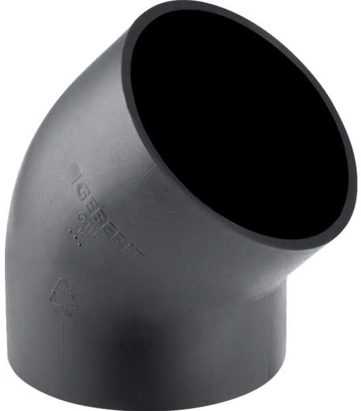 Geberit PE alkūnė 45o 110mm (367.045.16.1)