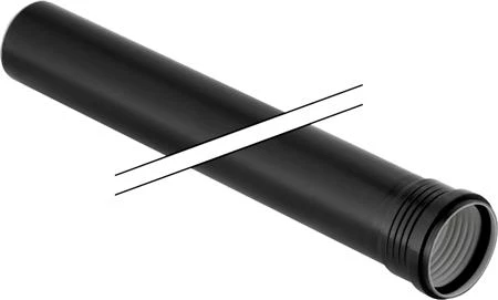 Geberit RURA SILENT-PP HT 75X500 1-KIEL.Juoda