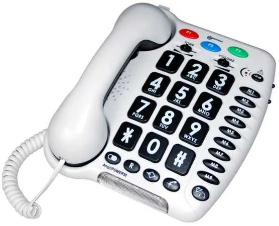 Telefonas stacionarus Ducky Geemarc AmpliPOWER 50 telefonas turintiems klausos negalią (balta)