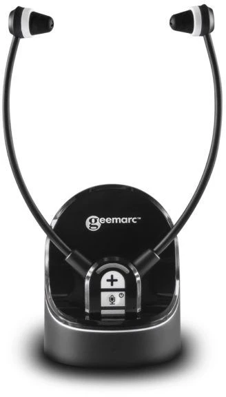 Geemarc Telecom CL7370, belaidės, 100–16000 Hz, ausinės, juodos