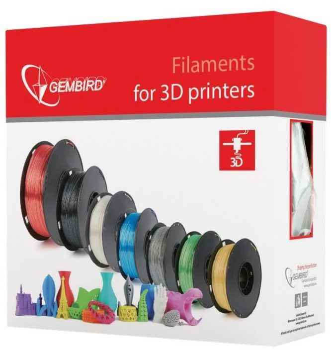 GEMBIRD 3DP-PLA1.75-01-FR Gembird PLA fluorescencinė raudona 1,75mm 1kg