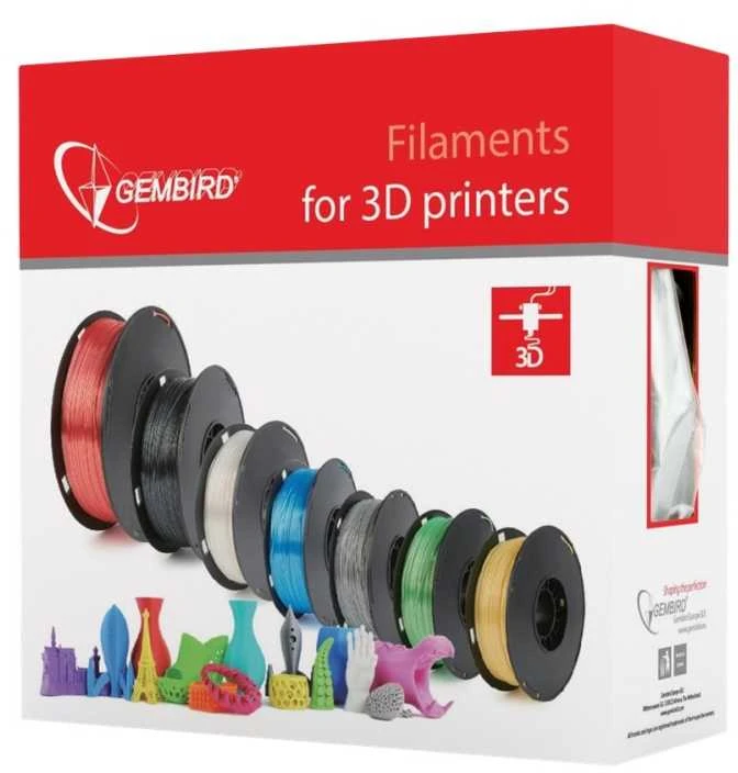 GEMBIRD 3DP-PLA1.75-01-GR Filament PLA Pilkas 1.75mm 1kg