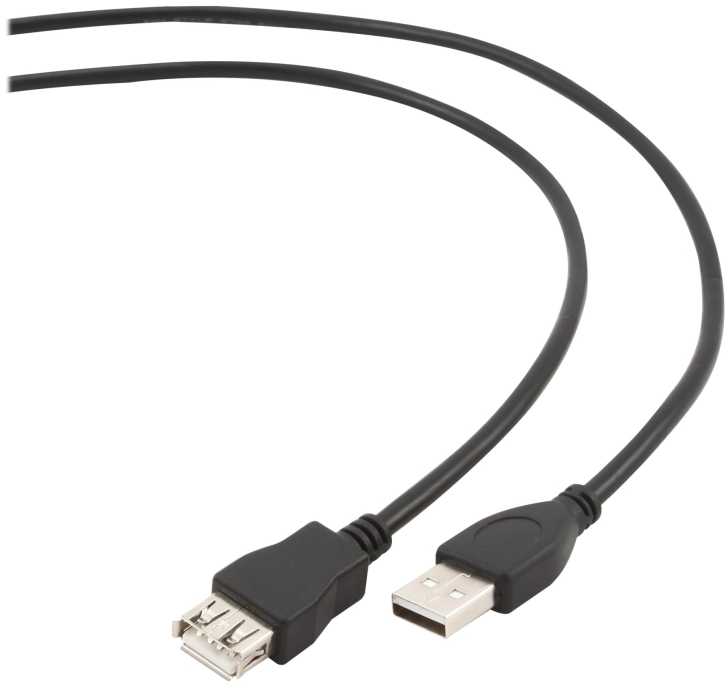 GEMBIRD CCP-USB2-AMAF-15C Gembird USB 2.0 A- A-socket 15ft cable juodas