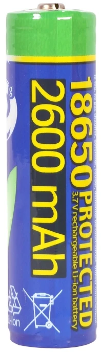 GEMBIRD EG-BA-18650/2600 ličio jonų 18650 baterija apsaugota 2600 mAh