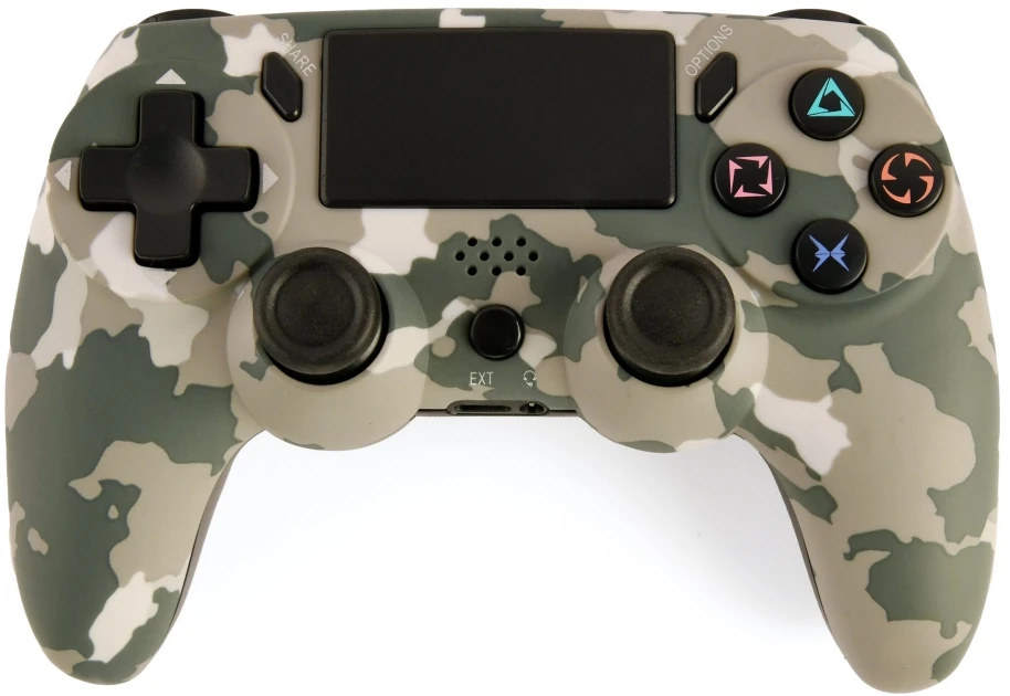Gembird Belaidis žaidimų pultas, suderinamas su „PlayStation 4“ ir asmeniniu kompiuteriu, kamufliažinis