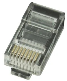 GEMBIRD LC-8P8C-001/100 Gembird LAN modulinis kištukas 8P8C kieto kabelio kat. 5e, 30U (100 vnt.)