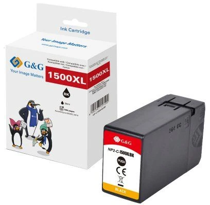 Tušas G&G Suderinamas su Canon PGI-1500XLBK/ 9218B001 (9350)
