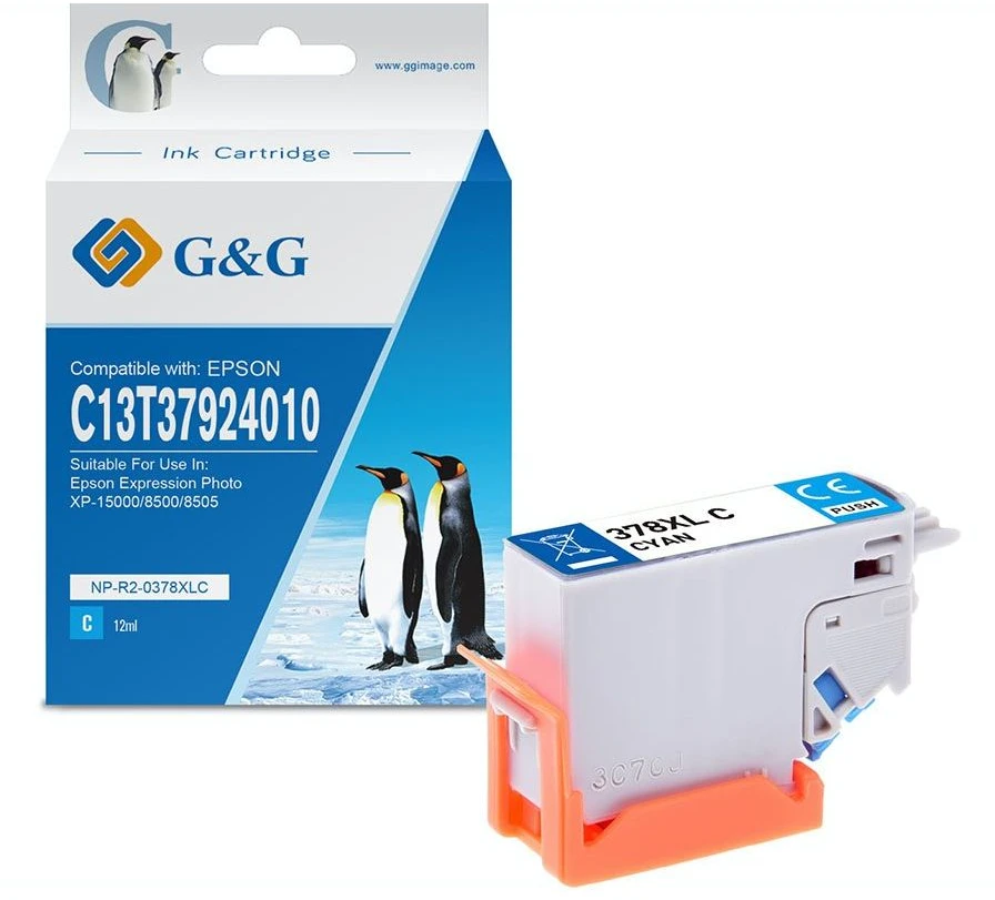 G&G G&G 15182 rašalo kasetė, 1 vnt., žydro rašalo pakaitinė