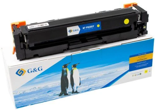 G&G suderinamas toneris HP CF532A, NT-PH205Y, HP 205A, geltonas, 900 psl.