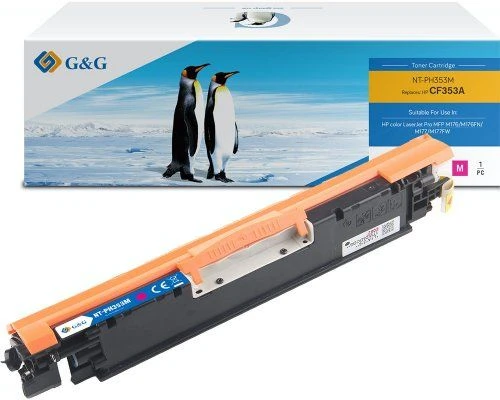 Su G&G suderinamas toneris su HP CF353A, NT-PH353M, HP 130A, rausvai raudona, 1000s