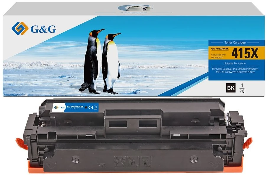 Suderinamas G&G Juodas Toneris 415X (NT-PH2030XBK)