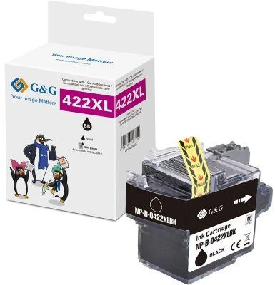 G&G Rašalo kasetė 1 vnt. Pakaitinė Didelės (XL) talpos Juoda (20584)