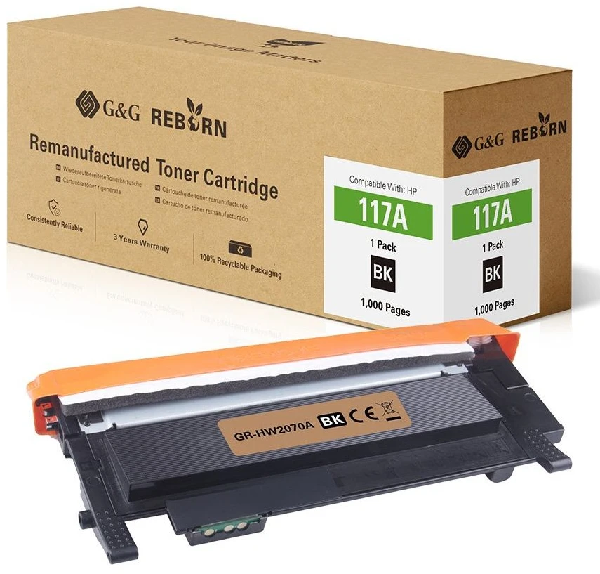 Toneris G&G Reborn – suderinamas su HP 117A / W2070A (21277)