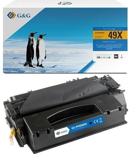 G&G kompatybilny toner su HP Q5949X, NT-PH5949XC, HP 49X, juodas, 6000s, didelės talpos