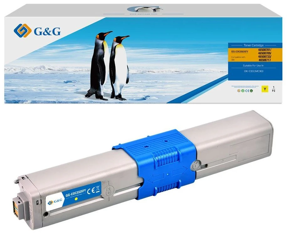 Suderinamas G&G geltonasis dažiklis 46508709 (NT-COC332XFY)