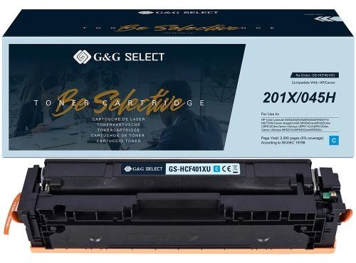Toneris G&G Kaseta su tonerem GS-HCF401XU 1 vnt. Zamiennik Cyjan (21174)