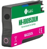 Dažų kasetė G&G, suderinama su HP 953XL F6U17AE XL-Magenta