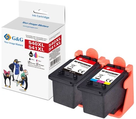 Tusz G&G Patronen 2er Set kompatybilne su Canon 540XL + 541XL