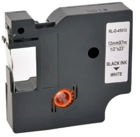 G&G RB-DY 45013 BK/WT, Balta, DYMO, Dymo 45013 Dymo D1 serija Dymo LabelManager 100 Dymo LabelManager 160 Dymo LabelManager 210D Dymo..., 1,2 cm, 7 m