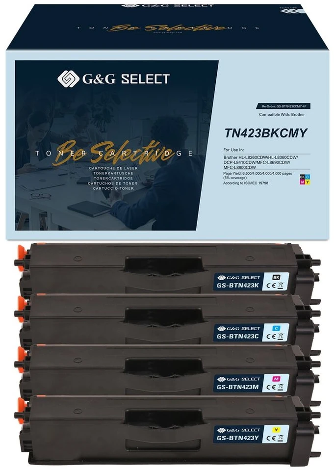 G&G Select Tonerio rinkinys 4 vnt. Brother TN-423CMYK