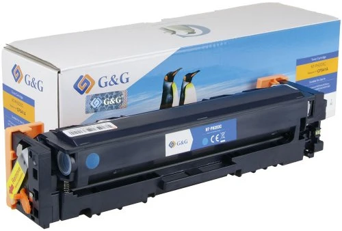 Su G&G suderinami dažai su HP CF541A, NT-PH203C, HP 203A, žalsvai mėlyna, 1300s