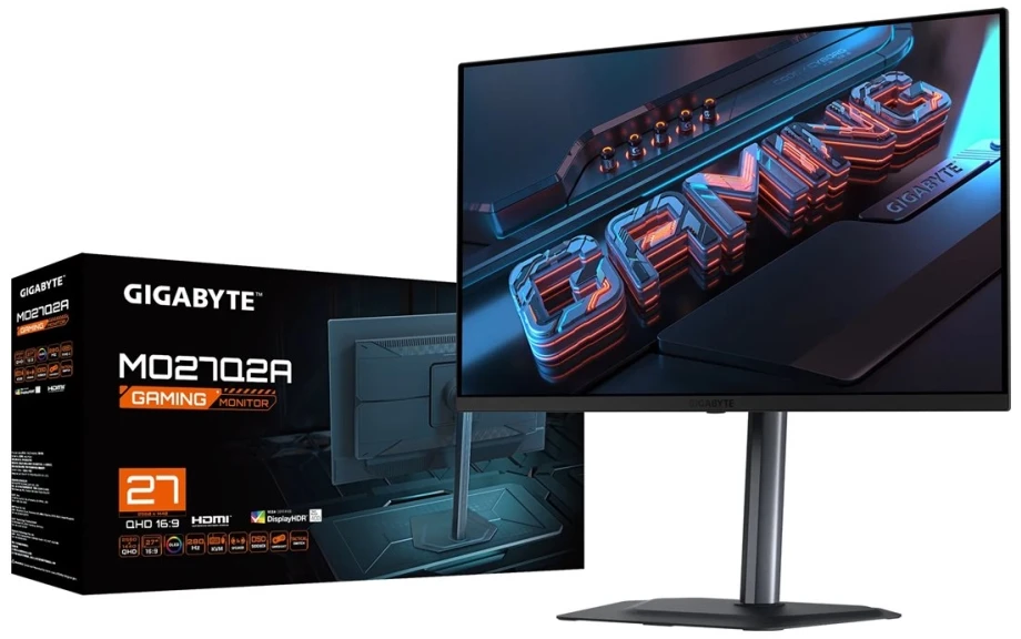Monitorius Gigabyte MO27Q2A 27" | 2560 x 1440 | 280 Hz | 0.03 ms | 250 cd/m² | DisplayHDR True Black 400