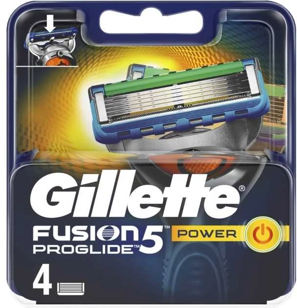 „Gillette Fusion Proglide Power“ skustuvo peiliukai, 4 vnt.