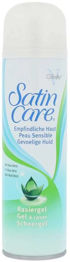 Gillette Venus Satin Care jautriai odai skirtas alijošiaus gelis, 200 ml