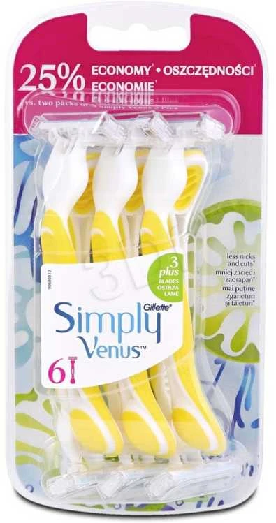 Gillette Venus 3 Simply Razor moterims, 1 pakuotė