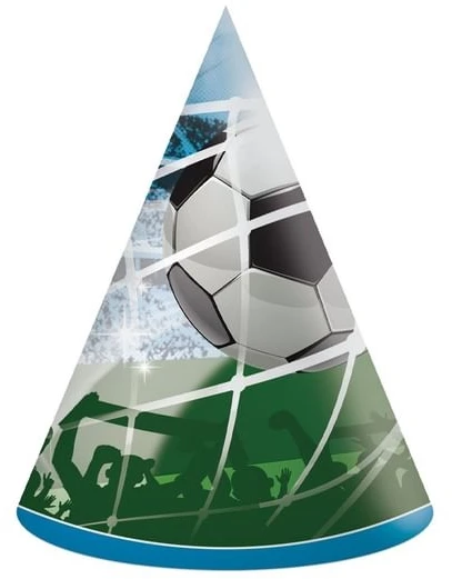 GoDan Futbolo gerbėjų popierinės kepuraitės, 6 vnt.