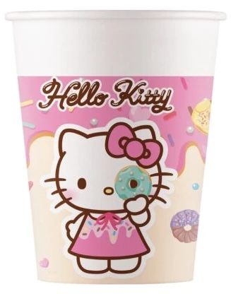 Globos Europe Bv Hello Kitty Kuromi popieriniai puodeliai, 8 vnt., 200 ml