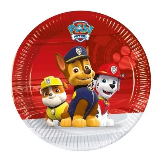 Globos Europe Bv Psi Patrol 20 cm popierinės lėkštės, 8 vnt.