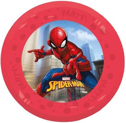 Globos Europe Bv Spiderman Žmogus-voras plastikinių lėkščių rinkinys, 4 vnt., 21 cm