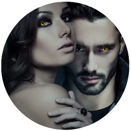 GMBH & CO Dvigubi lęšiai juodi ir „Twilight“