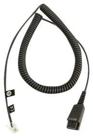 Jabra Kabelunterteil QD auf RJ10 (Regel-Belegung, 2 m, spiral)
