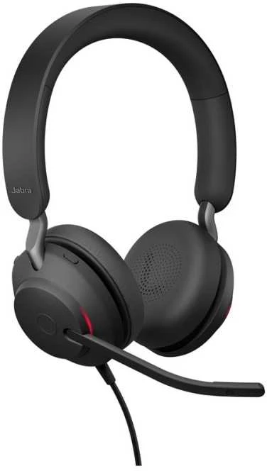 Jabra Evolve2 40 SE juodos ausinės su mikrofonu