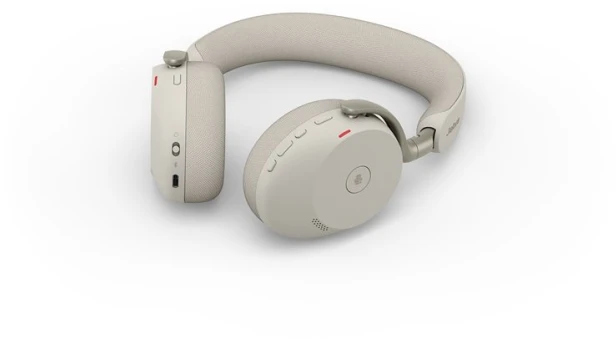 Jabra Evolve 2 75 smėlio spalvos belaidės ausinės
