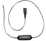 „Jabra Smart Cord QD“ į RJ9 tiesusis laidas, 8 padėčių jungiklio konfigūratorius, skirtas „Avaya one-X“ telefono sistemos skirtukui, 96XX serijai