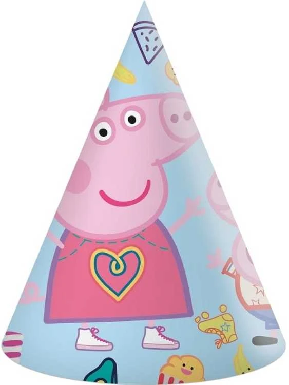 GoDan Popieriniai kepurėliai Peppa Pig 6 vnt.
