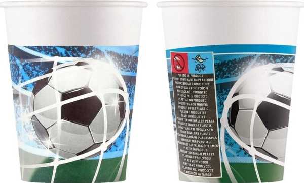 Procos GoDan Popieriniai puodeliai futbolui 200 ml 8 vnt.