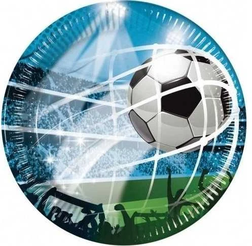 Procos2 GoDan Popierinės lėkštės Futbolo fanai 23cm 8 vnt