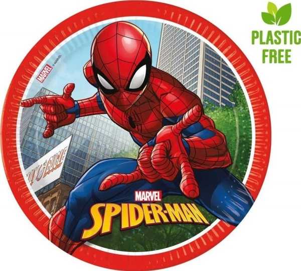 GoDan Spiderman popierinės lėkštės 23cm 8 vnt
